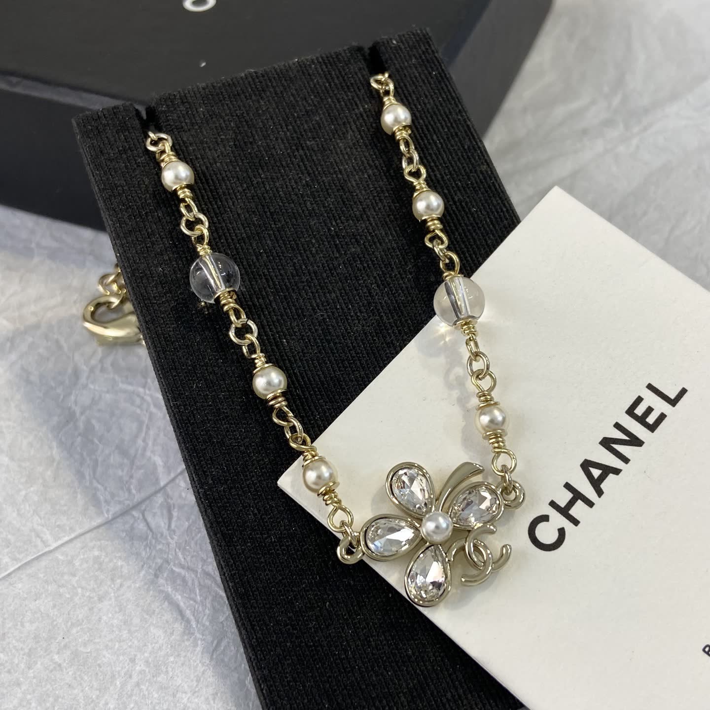 Chanel Crystal Flower Necklace
